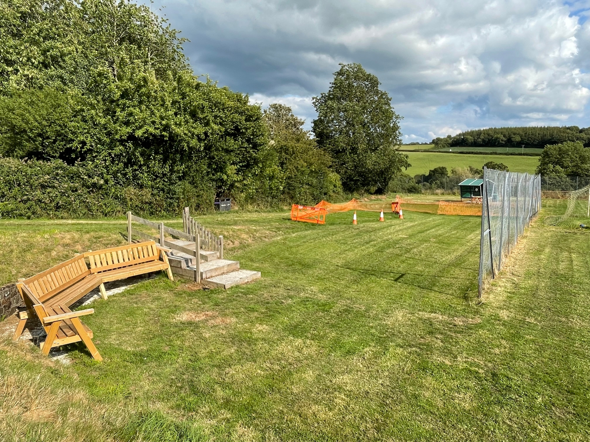 The Chittlehampton play area site has been levelled and is ready for new play equipment to start phase one of its reinstatement. Credit: Viral PR