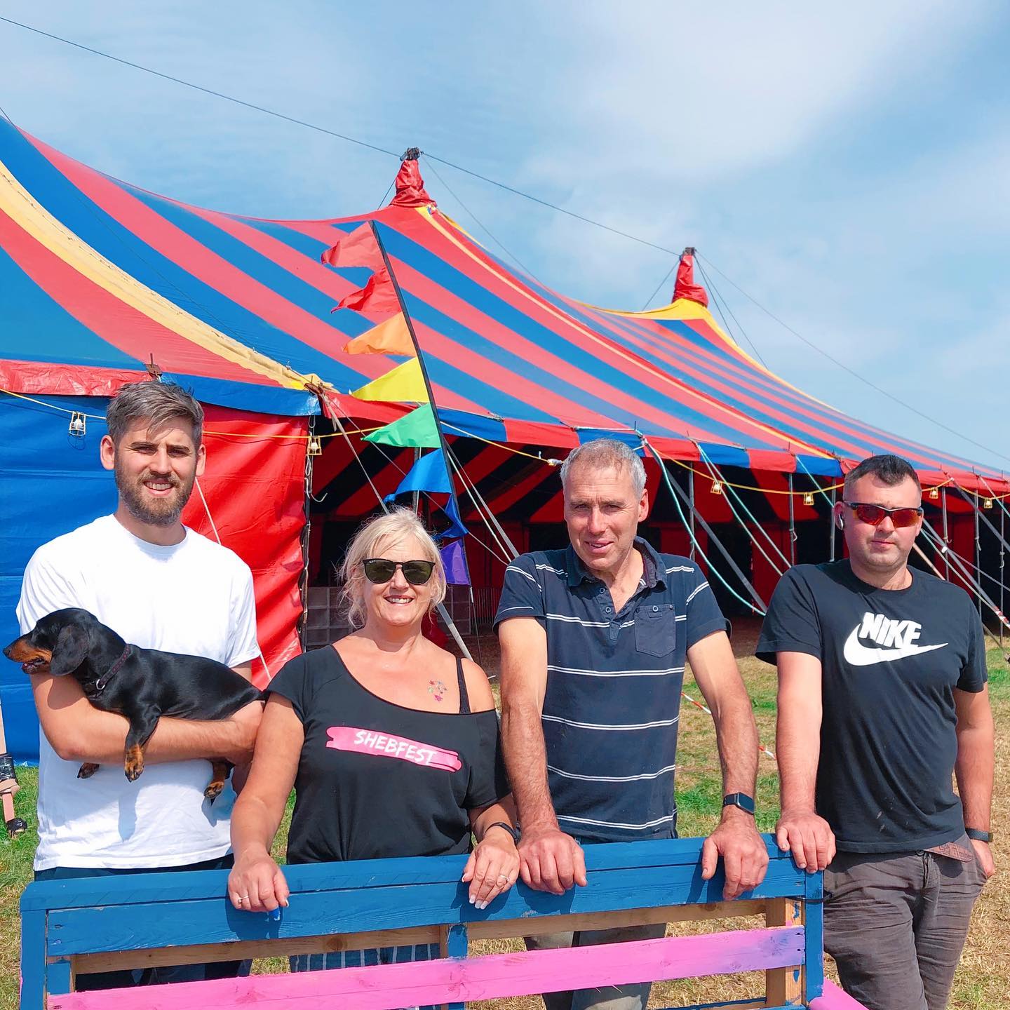 David and Sue Skinner, alongside sons Toby and Ryan
