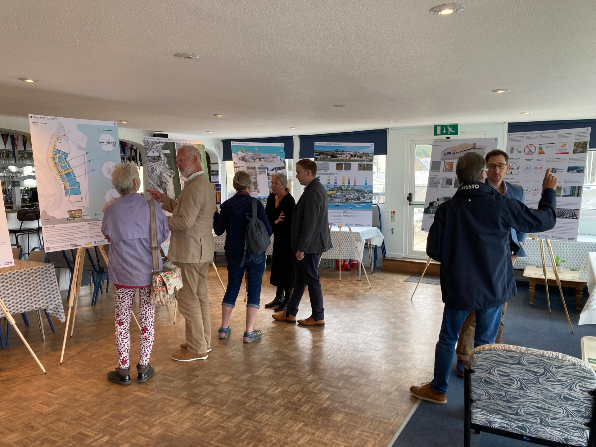 People at the Appledore Maritime consultation event held at Instow
