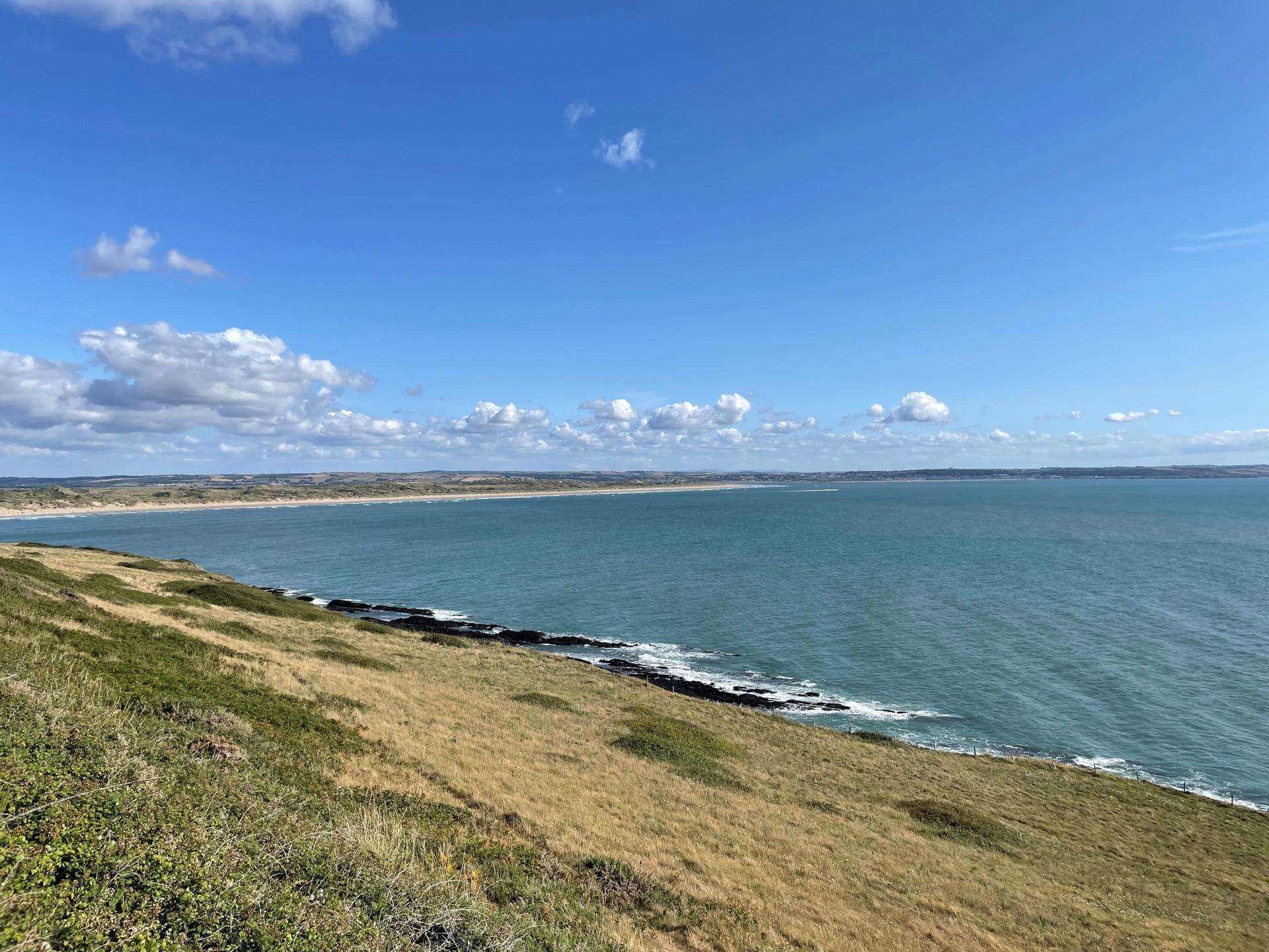 A busy Saunton Sands in July