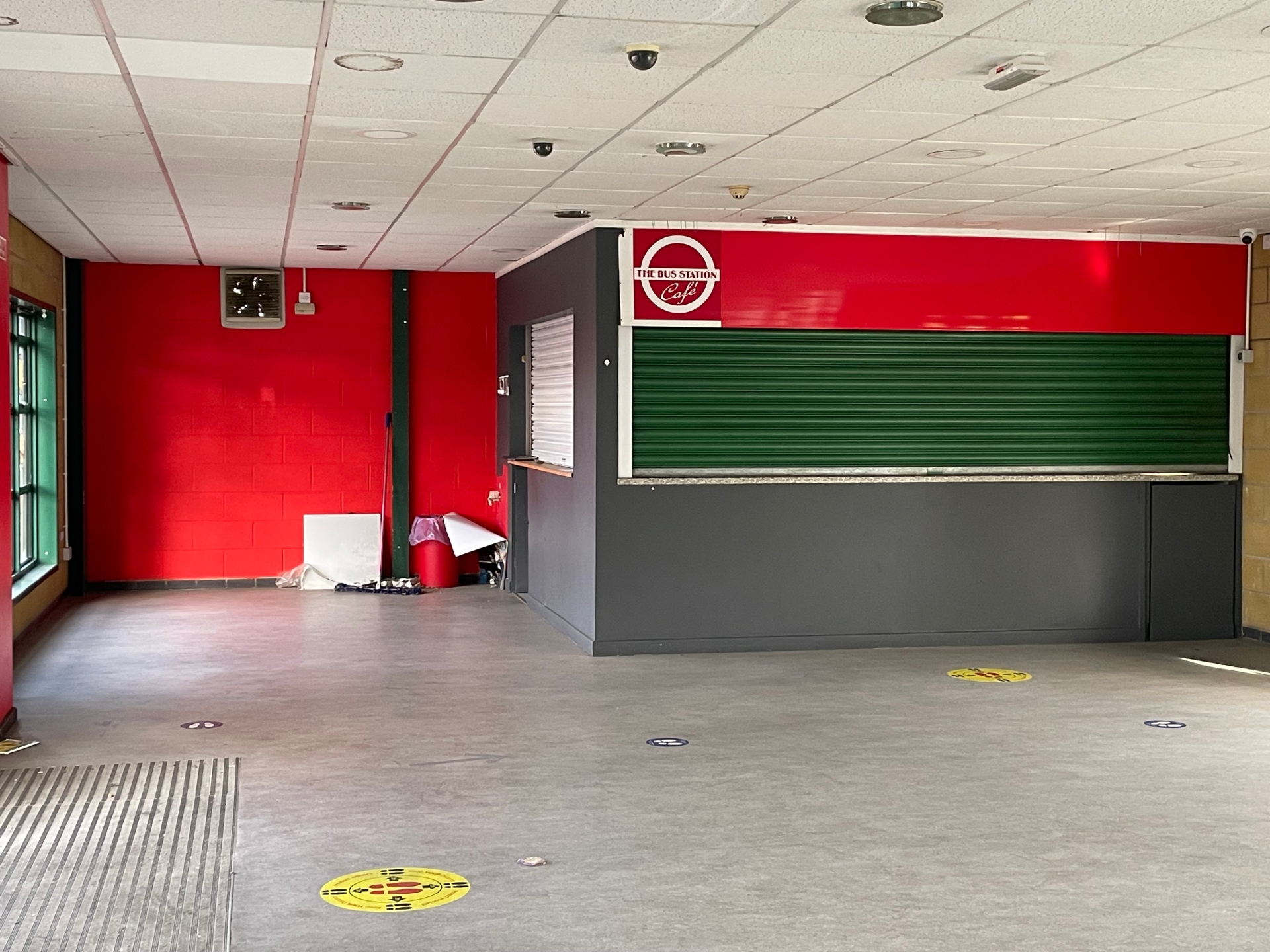 The former café at Barnstaple Bus Station.