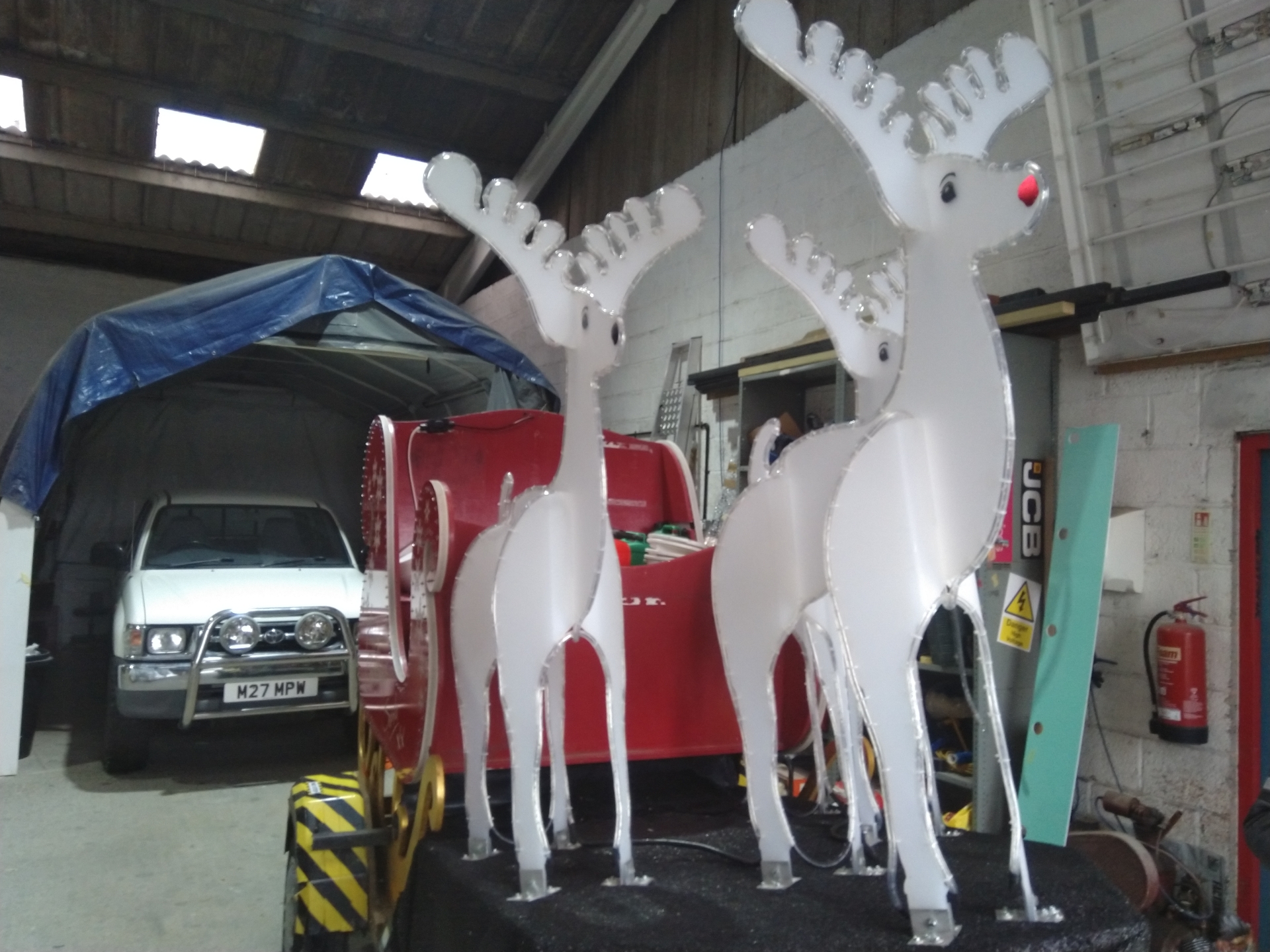 Santa's Sleigh coming out of storage