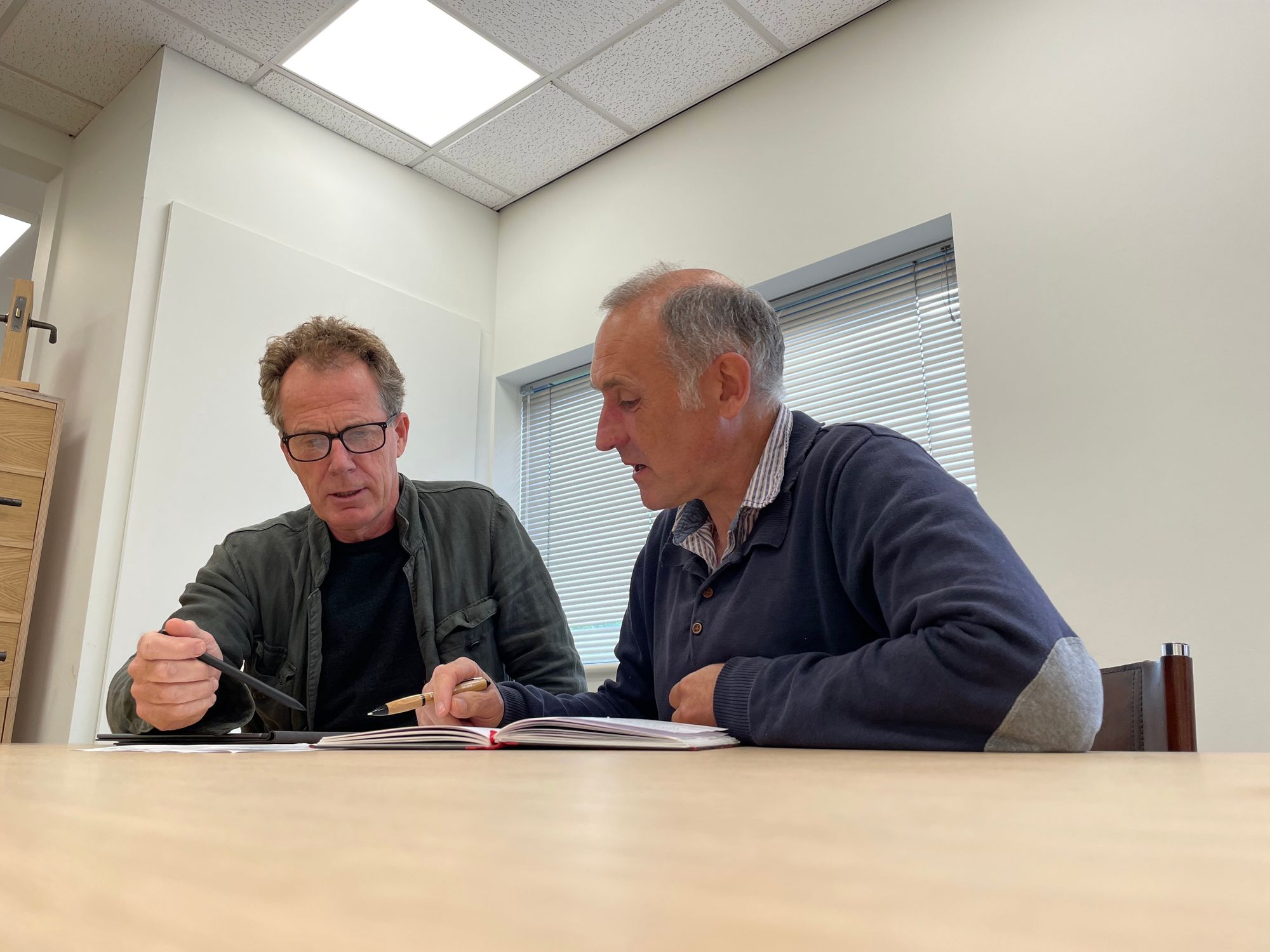 Steve Roberts, SBR lead sustainability advisor, with Tom Bedwell, SBR sustainability advisor