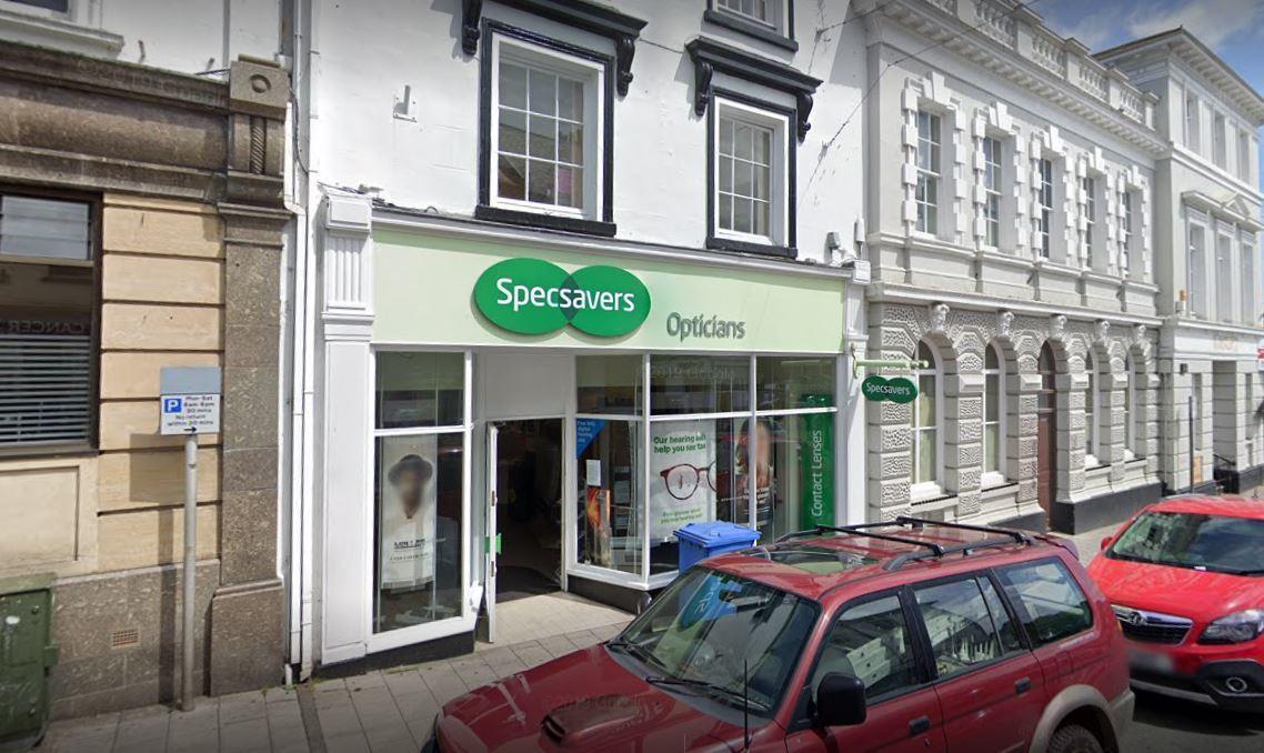The original Specsavers store was badly damaged by fire - Credit: Google
