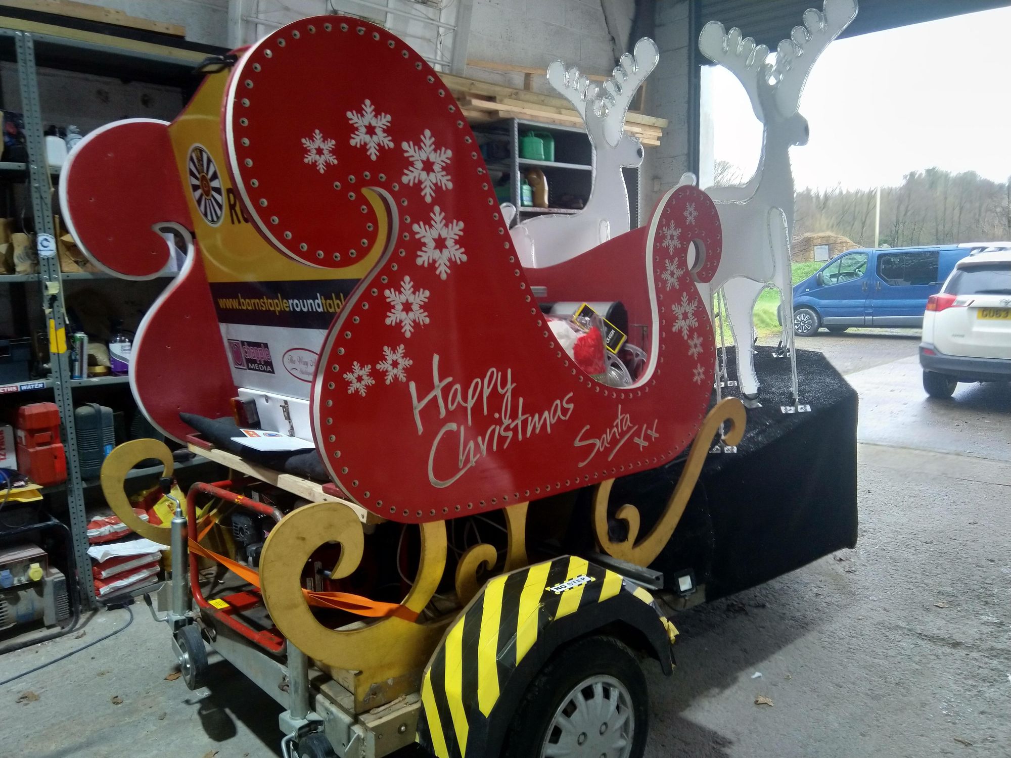 Barnstaple Round Table's Santa Sleigh is back for 2022 - Credit: BRT