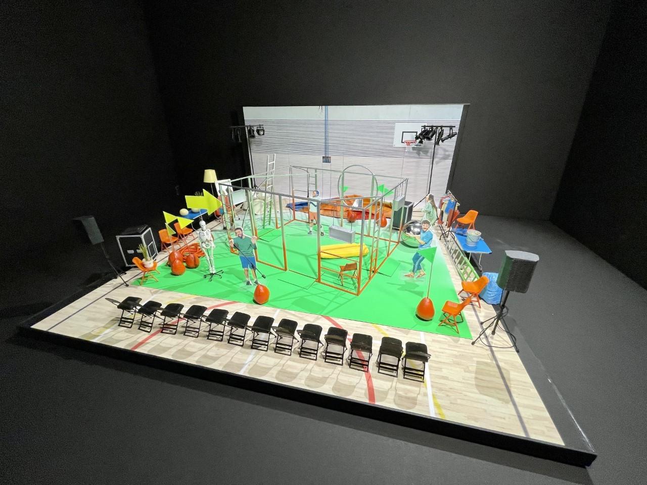 The Shut Up I'm Dreaming set - Credit:  National Theatre
