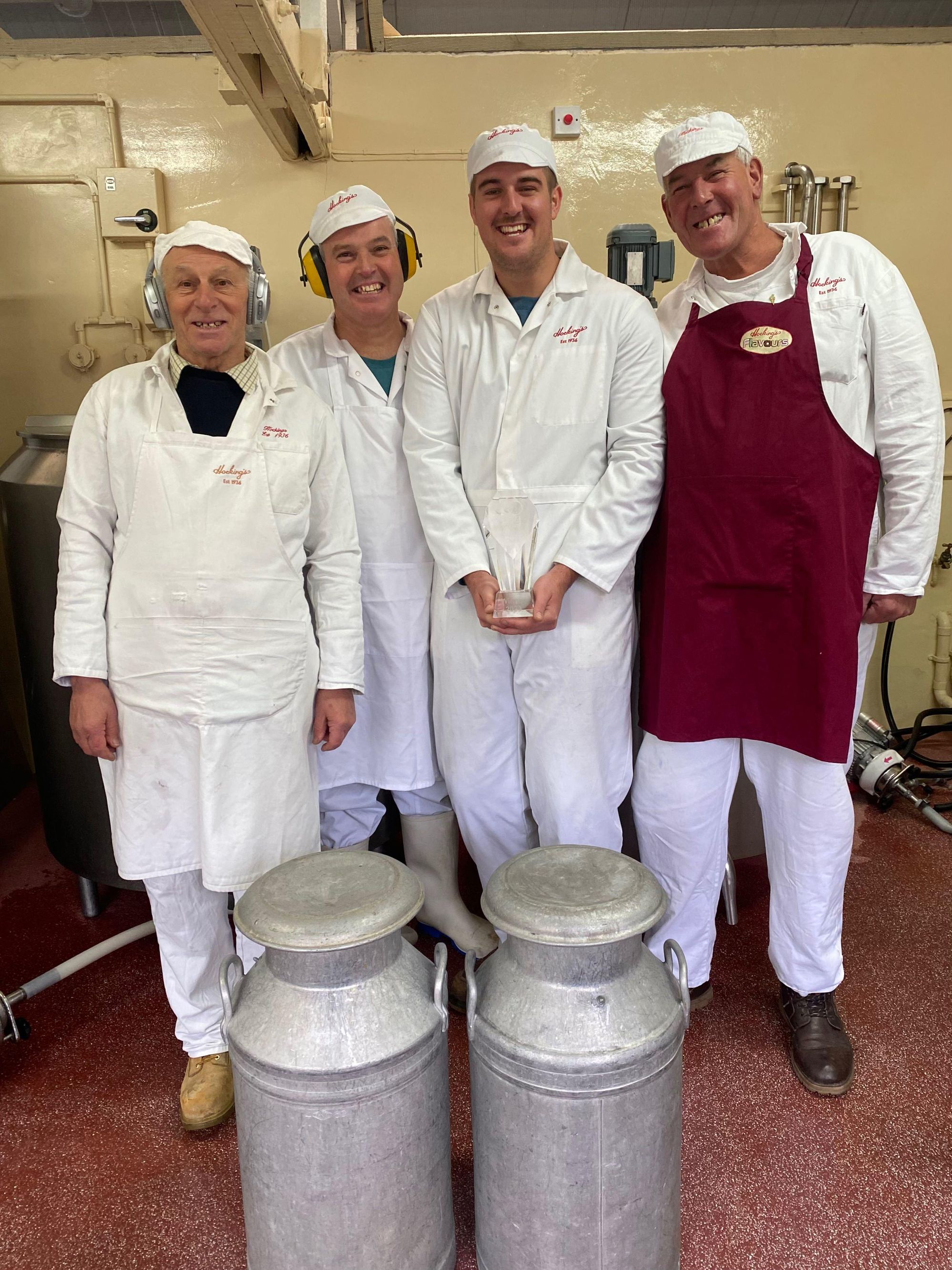 (L to R) Geoffrey, Andrew, Christian and Neil from Hocking's Ice Cream - Credit: Hocking's