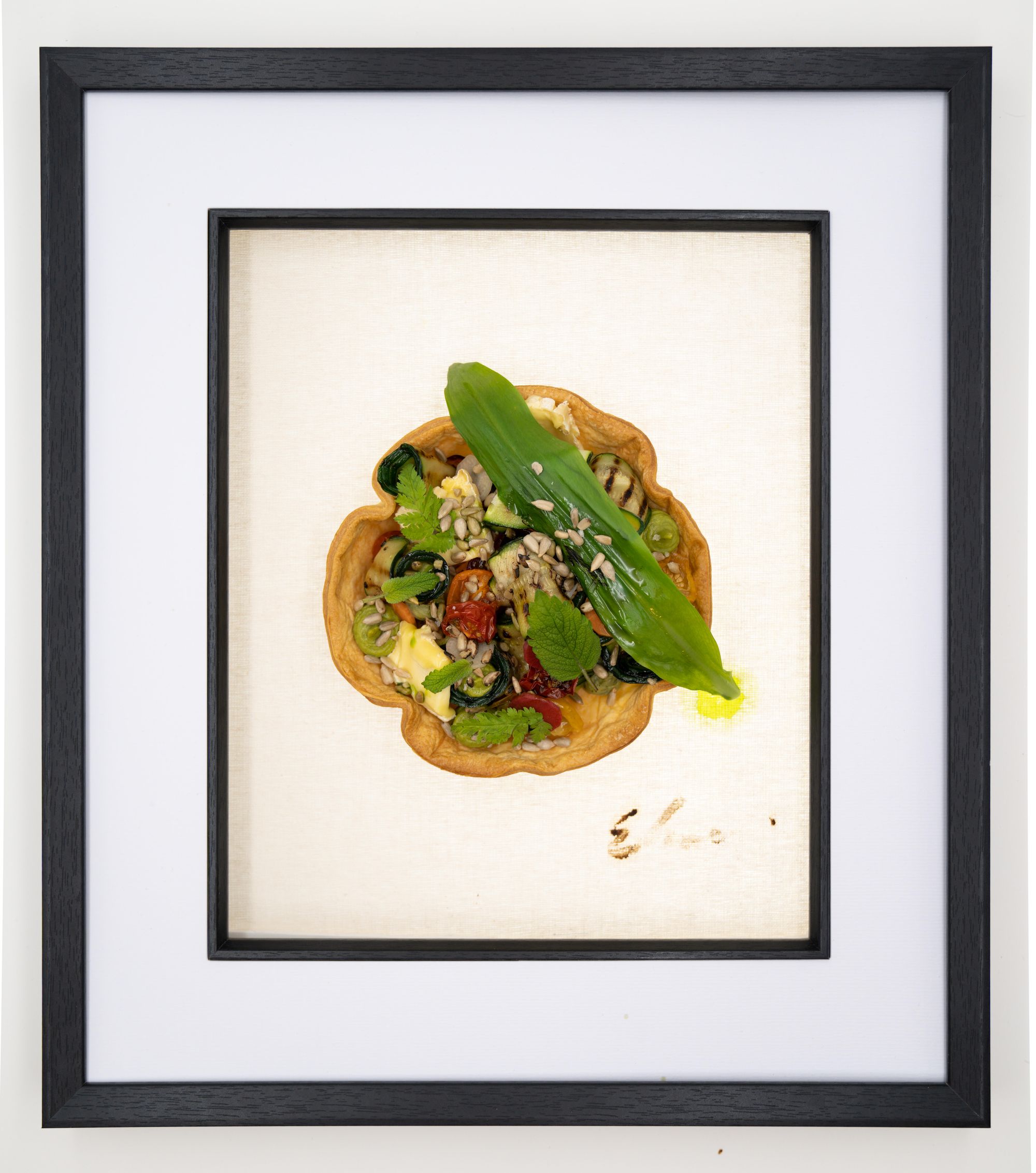 The beautifully framed dishes at Canvas